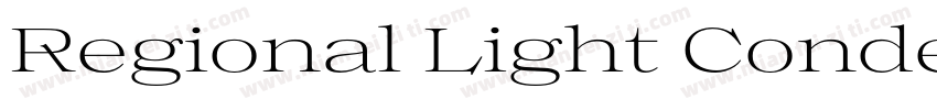 Regional Light Conde字体转换